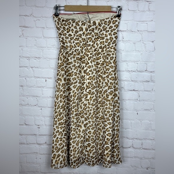 Karlie Leopard Print Strapless knee length‎ dress, sz S - Picture 2 of 3